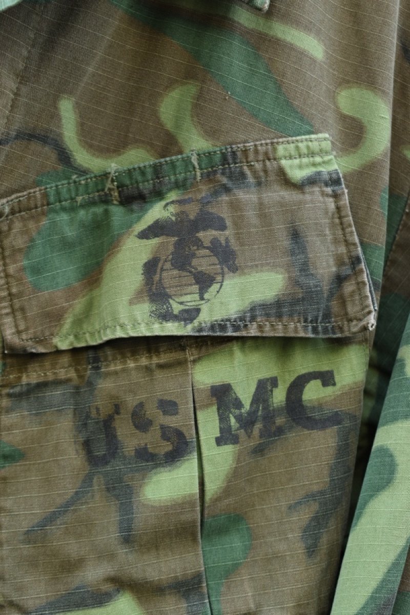 画像11: 70's US ARMY JUNGLE FATIGUE jacket -ERDL Camouflage Pattern-  (11)