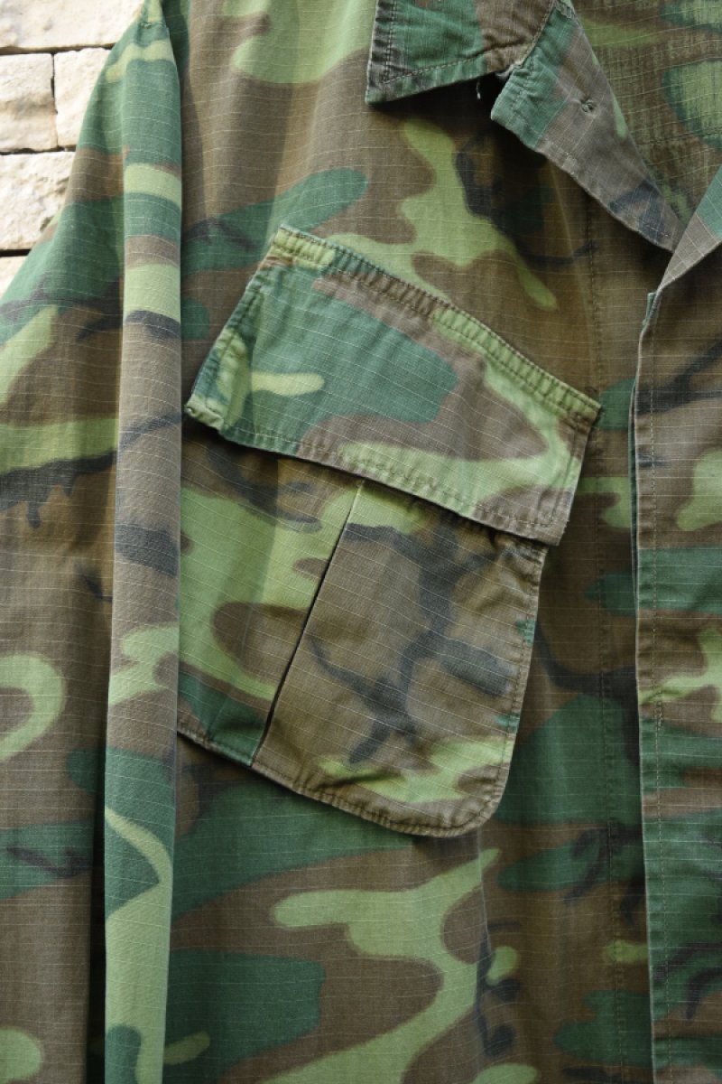 画像7: 70's US ARMY JUNGLE FATIGUE jacket -ERDL Camouflage Pattern-  (7)