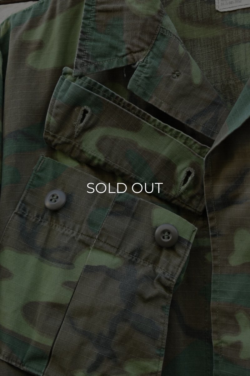 画像12: 70's US ARMY JUNGLE FATIGUE jacket -ERDL Camouflage Pattern-  (12)