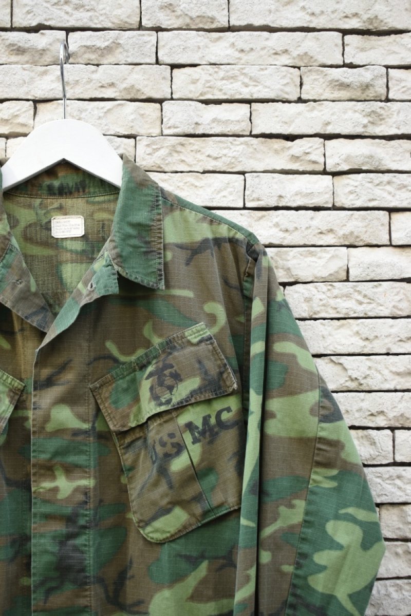 画像2: 70's US ARMY JUNGLE FATIGUE jacket -ERDL Camouflage Pattern-  (2)