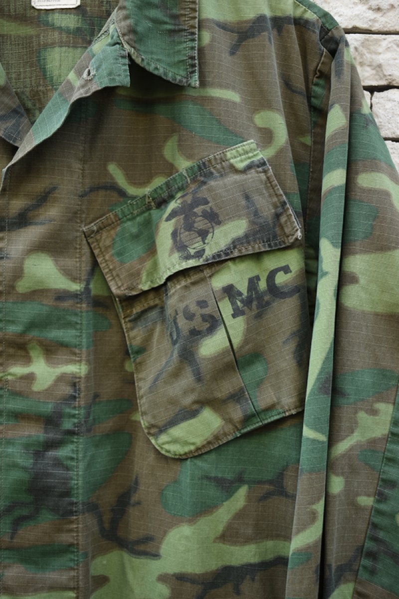 画像8: 70's US ARMY JUNGLE FATIGUE jacket -ERDL Camouflage Pattern-  (8)