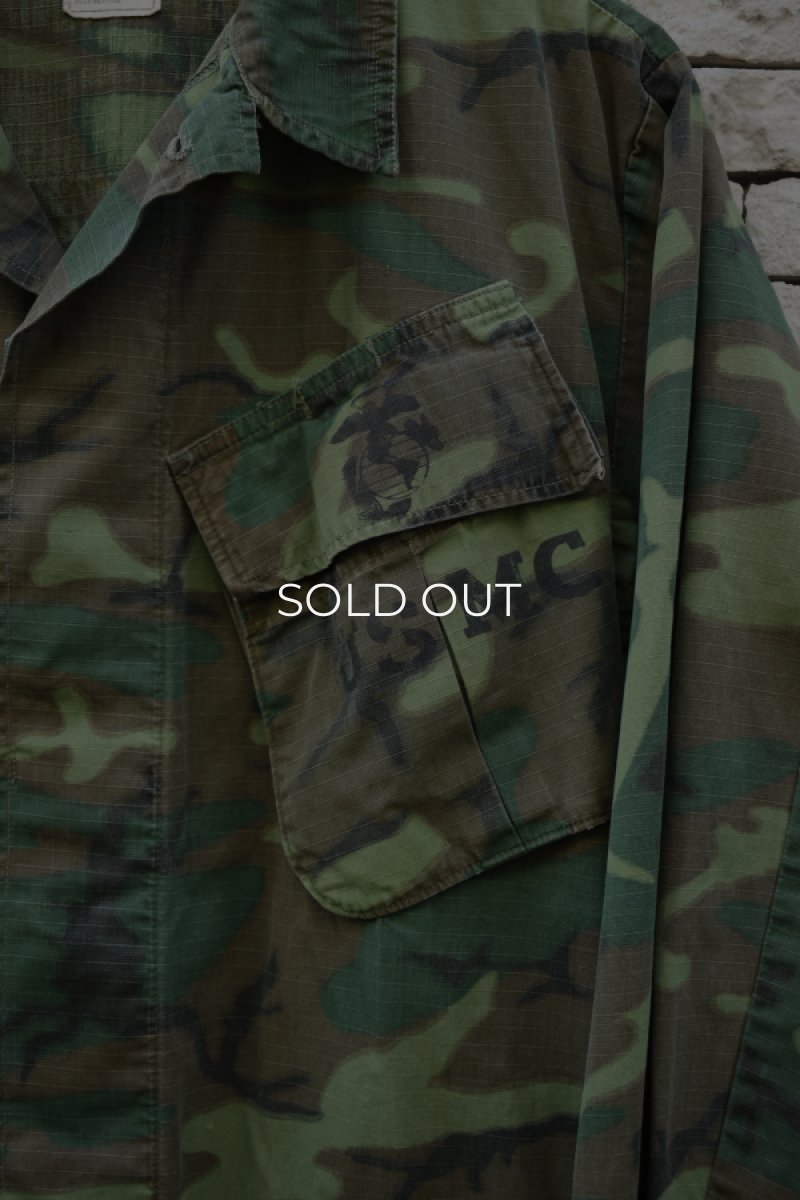 画像8: 70's US ARMY JUNGLE FATIGUE jacket -ERDL Camouflage Pattern-  (8)