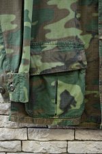 画像9: 70's US ARMY JUNGLE FATIGUE jacket -ERDL Camouflage Pattern-  (9)