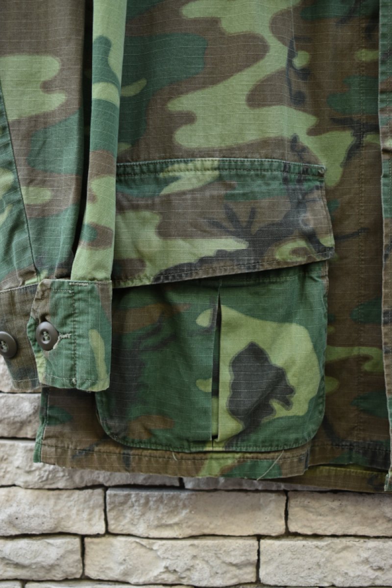 画像9: 70's US ARMY JUNGLE FATIGUE jacket -ERDL Camouflage Pattern-  (9)