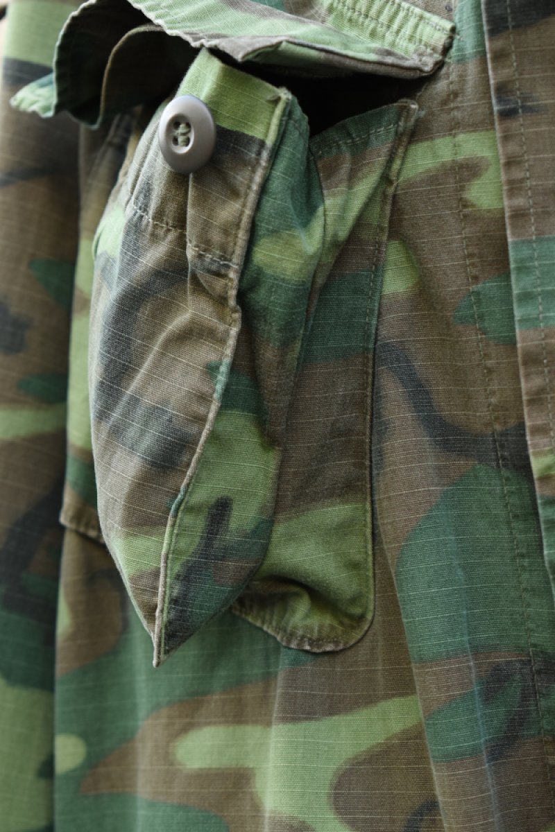 画像13: 70's US ARMY JUNGLE FATIGUE jacket -ERDL Camouflage Pattern-  (13)