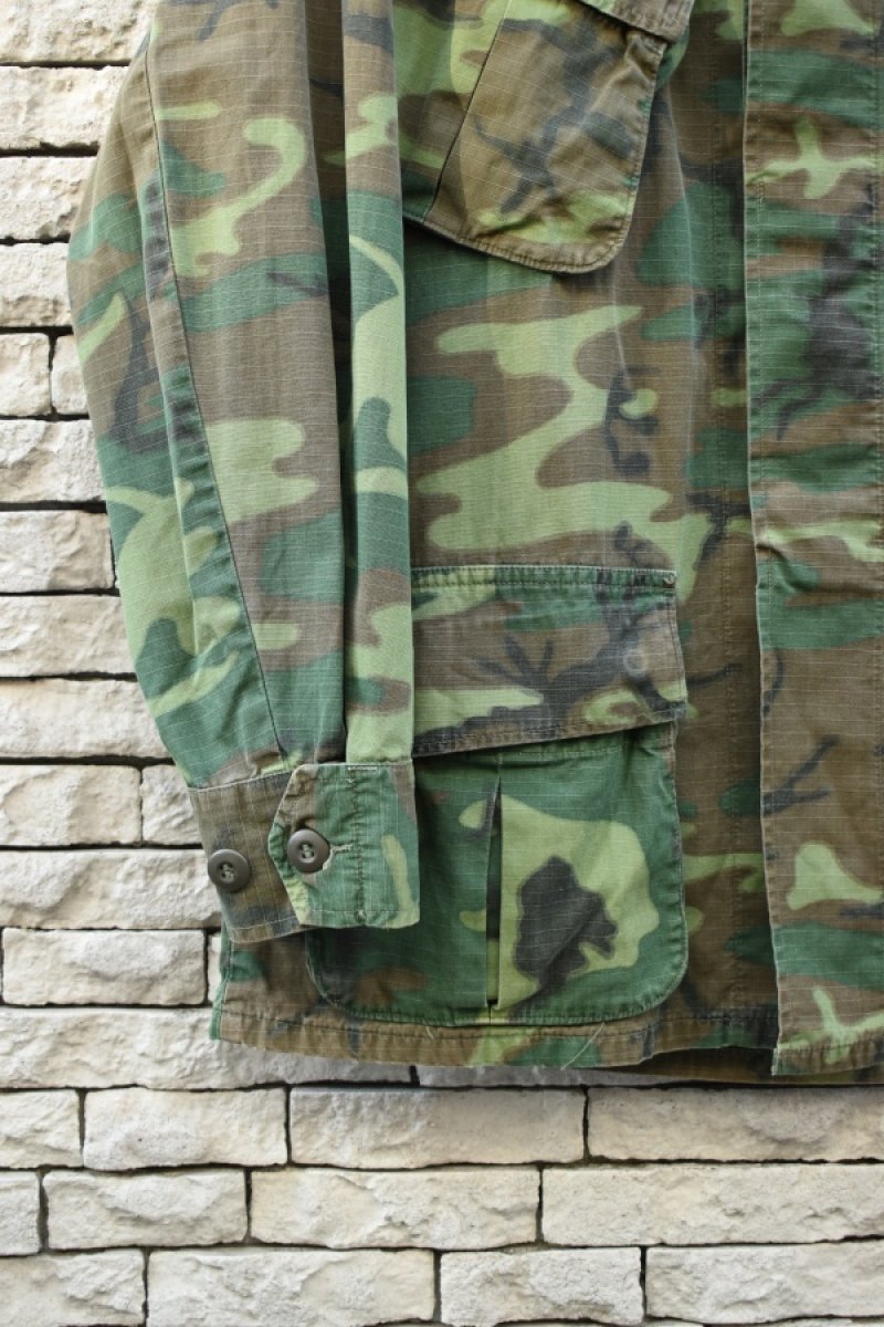 画像3: 70's US ARMY JUNGLE FATIGUE jacket -ERDL Camouflage Pattern-  (3)