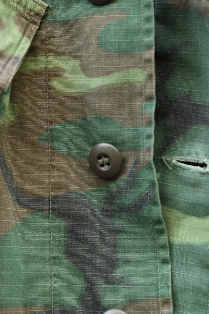 画像18: 70's US ARMY JUNGLE FATIGUE jacket -ERDL Camouflage Pattern-  (18)