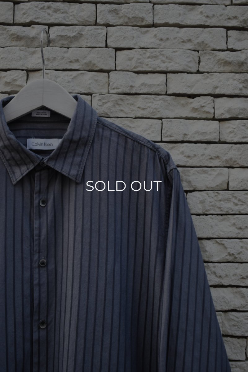 画像2: Calvin Klein L/S stripe shirt (2)