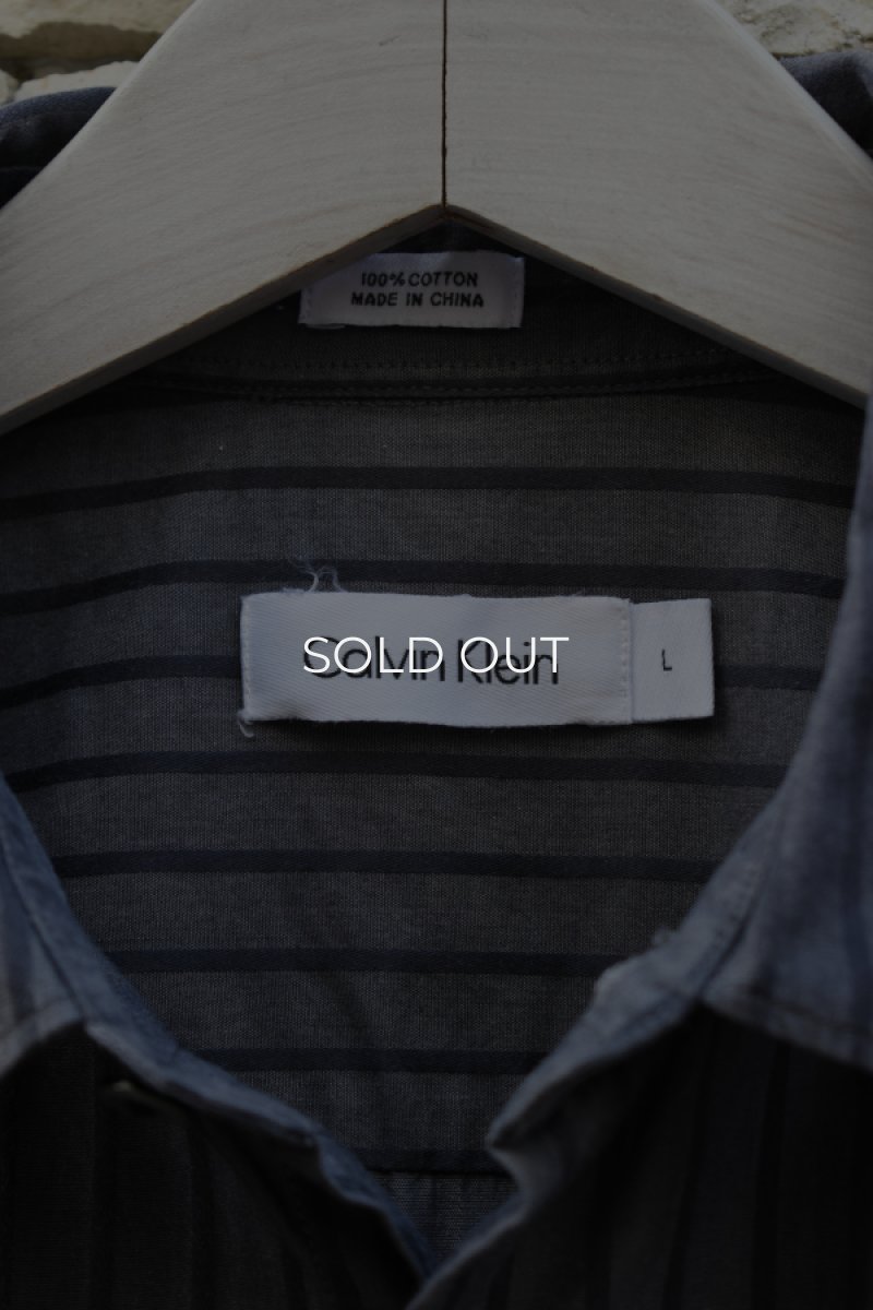 画像5: Calvin Klein L/S stripe shirt (5)