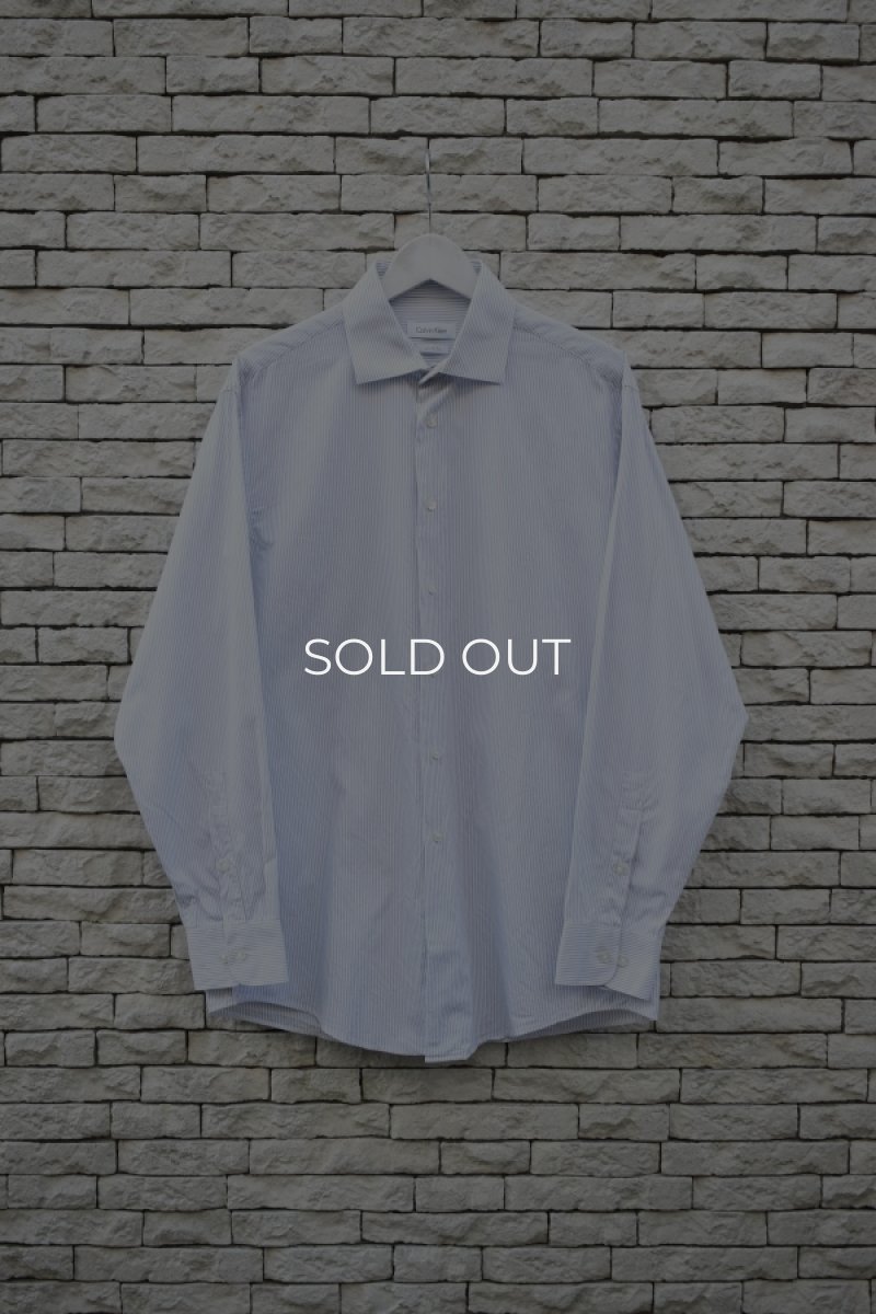 画像1: Calvin Klein L/S stripe shirt (1)