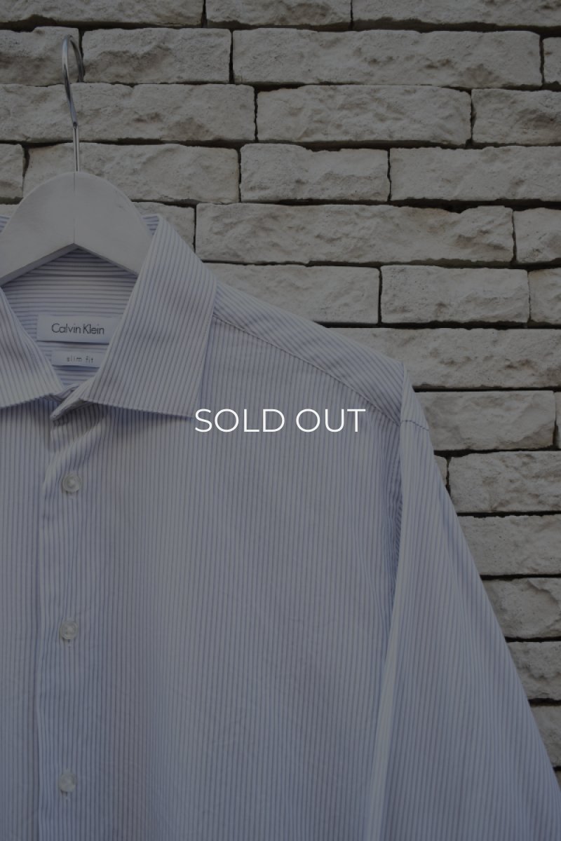 画像2: Calvin Klein L/S stripe shirt (2)