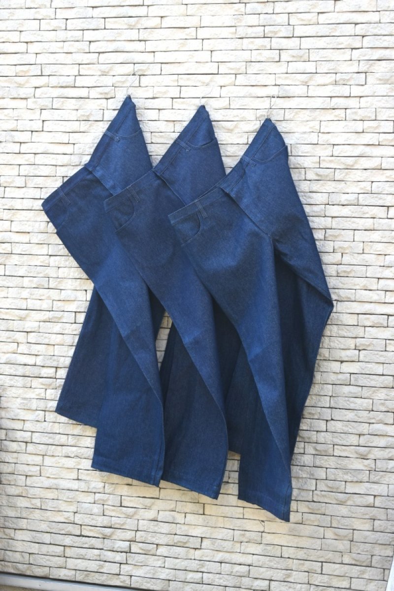 画像1: [DEADSTOCK] ITALIAN MILITARY denim work pants (1)