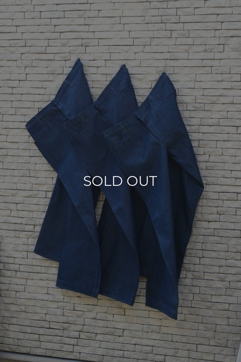 画像1: [DEADSTOCK] ITALIAN MILITARY denim work pants (1)