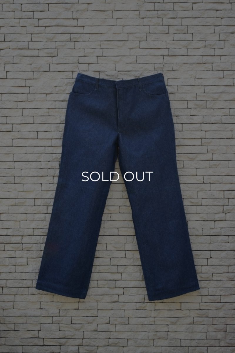 画像2: [DEADSTOCK] ITALIAN MILITARY denim work pants (2)