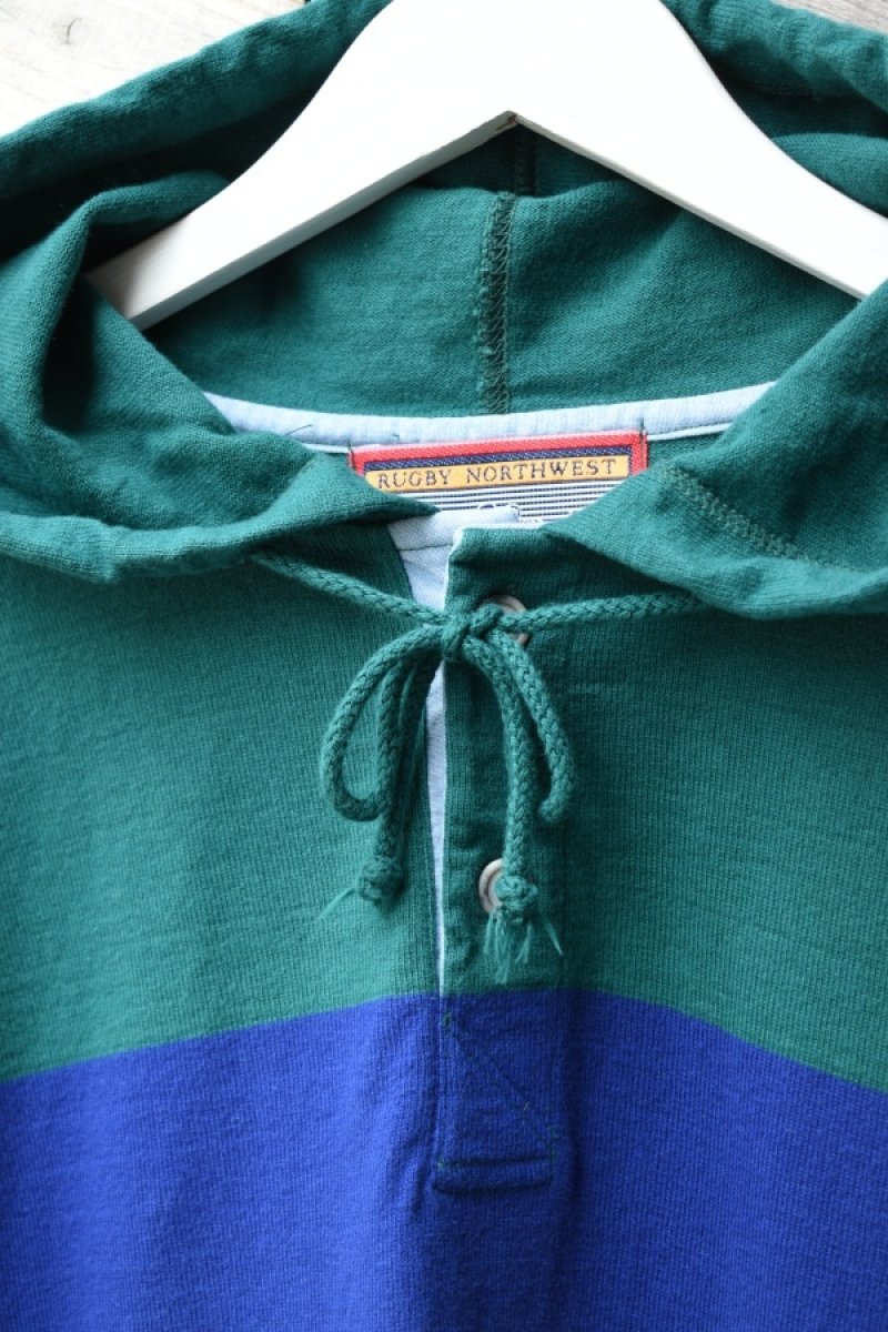 画像8: [DEADSTOCK] 90's COLUMBIAKNIT rugby hoodie -MADE IN USA- (8)