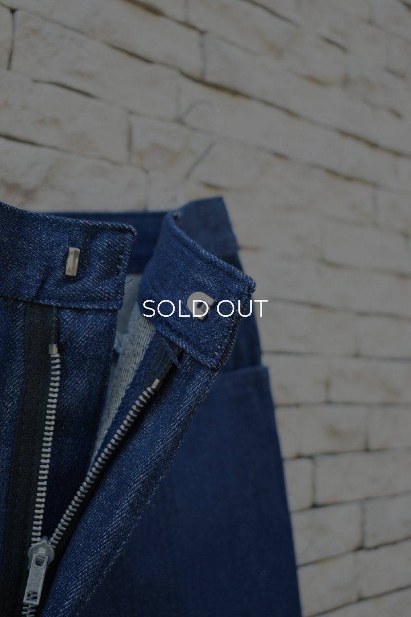 画像6: [DEADSTOCK] ITALIAN MILITARY denim work pants (6)