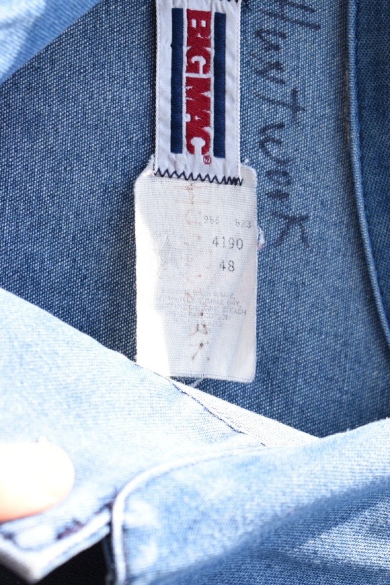 画像4: 80's BIG MAC denim chore jacket  (4)