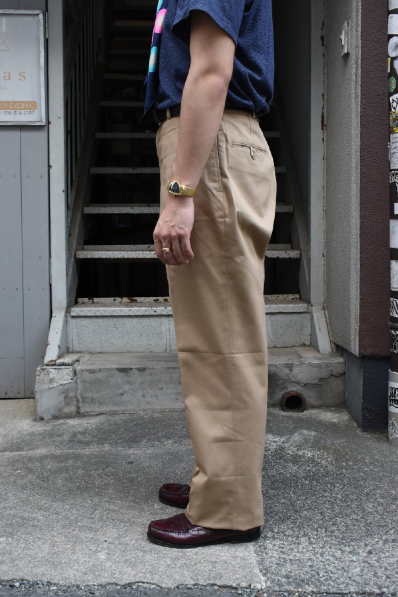 画像18: [DEADSTOCK] 70's US ARMY chino trousers -TAN445- (18)