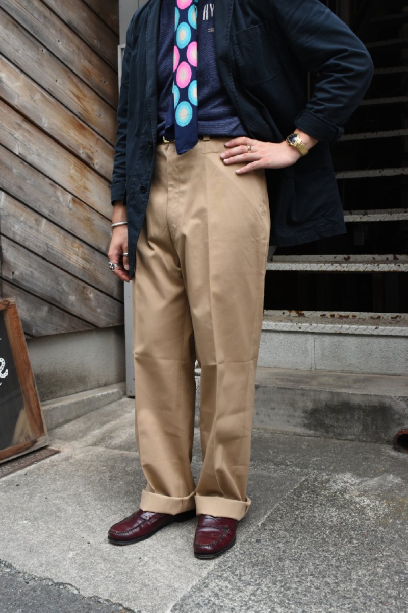 画像20: [DEADSTOCK] 70's US ARMY chino trousers -TAN445- (20)