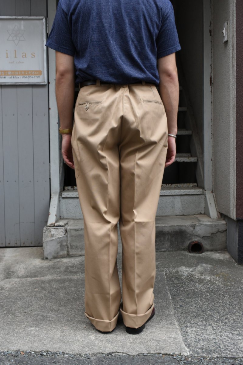 画像16: [DEADSTOCK] 70's US ARMY chino trousers -TAN445- (16)