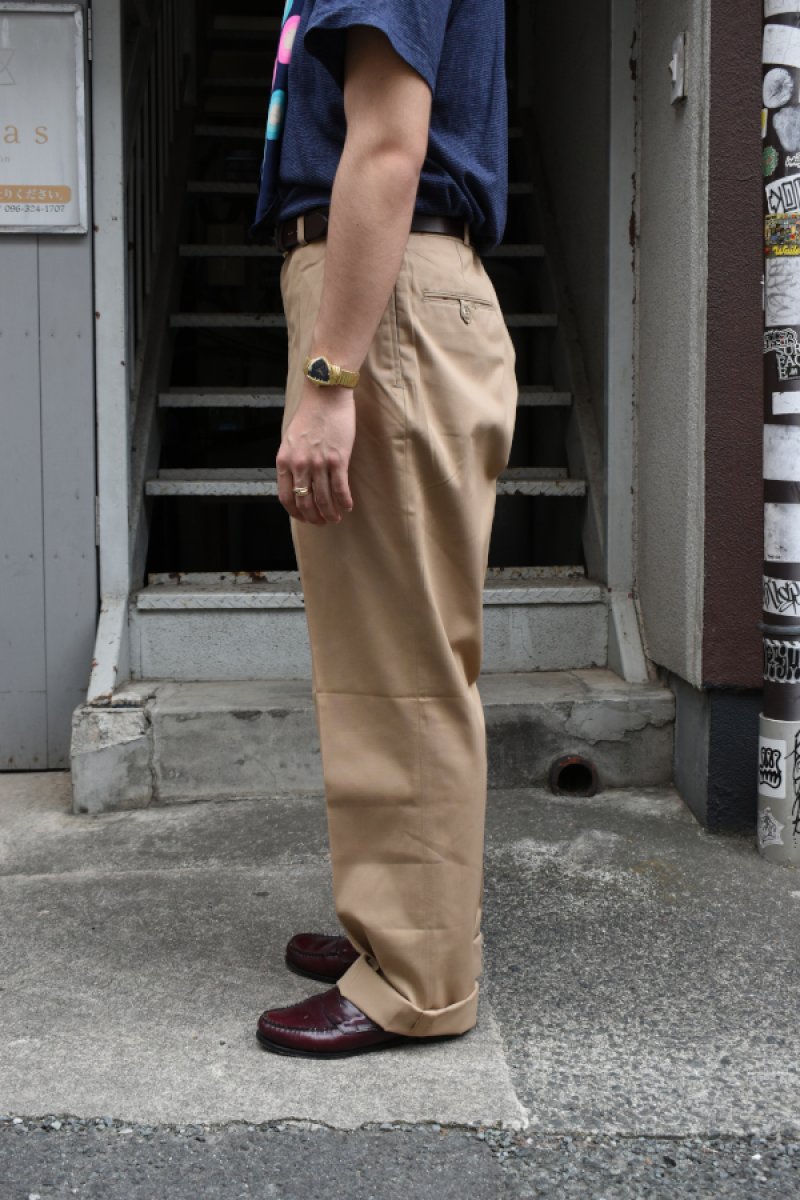 画像15: [DEADSTOCK] 70's US ARMY chino trousers -TAN445- (15)