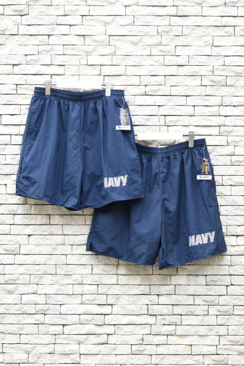 画像1: [DEADSTOCK] US NAVY physical training shorts  (1)