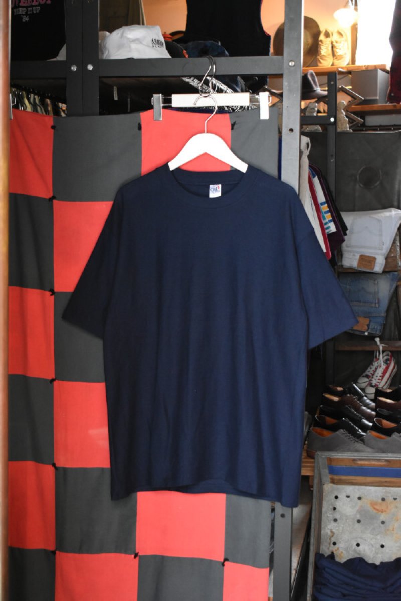 画像1: [DEADSTOCK] Cal Cru S/S RIDGE tee -MADE IN USA- (NAVY) (1)