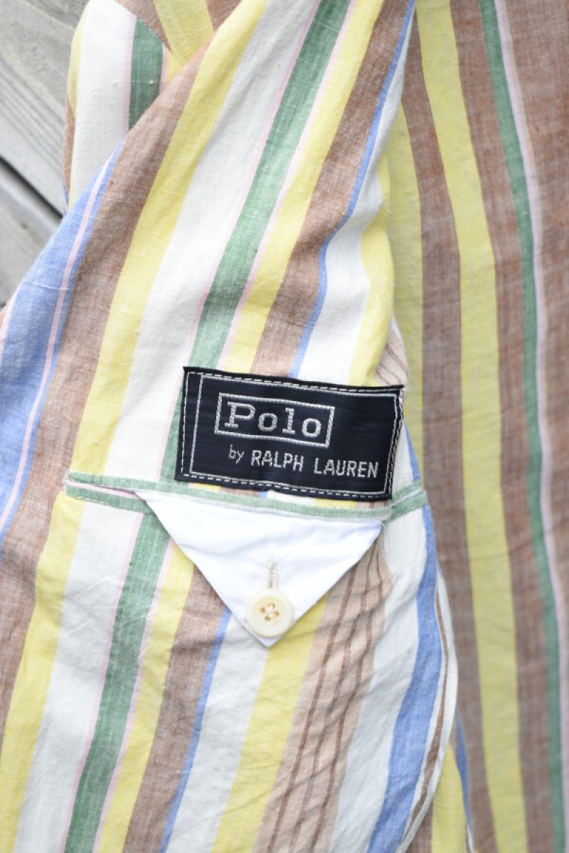 画像11: 70-80's Ralph Lauren crazy stripe tailored jacket (11)