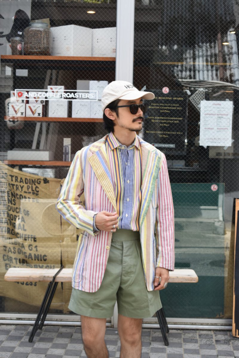 画像15: 70-80's Ralph Lauren crazy stripe tailored jacket (15)