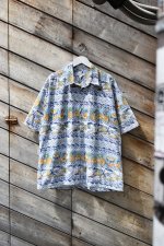 画像1: 90's pierre cardin all-over print S/S shirt (1)