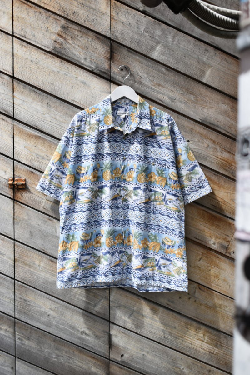 画像1: 90's pierre cardin all-over print S/S shirt (1)