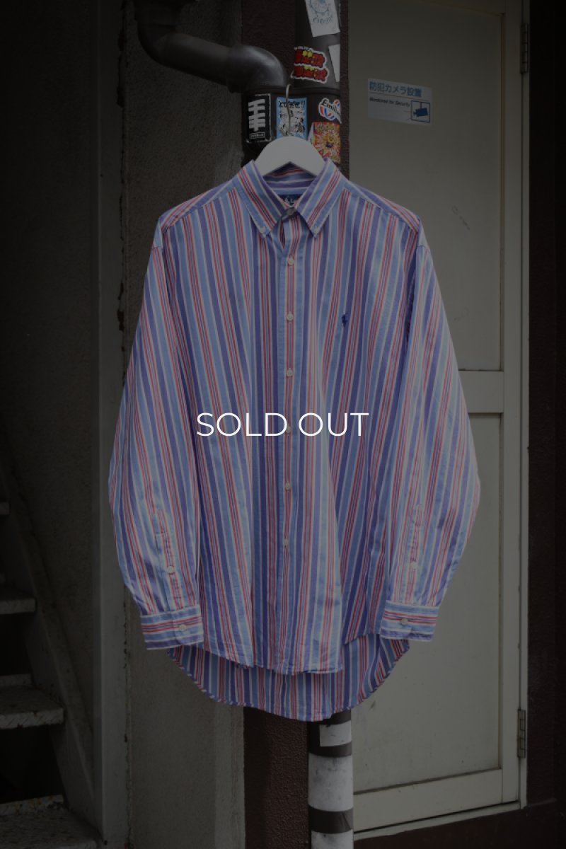 画像1: Ralph Lauren Stripe BD Shirt (1)