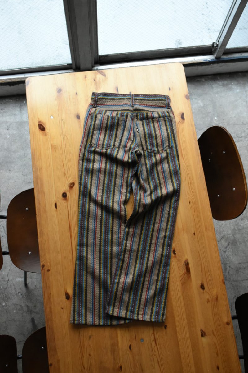 画像8: 70's LEVI'S "STA-PREST" Multi Stripe Bootcut Pants (8)