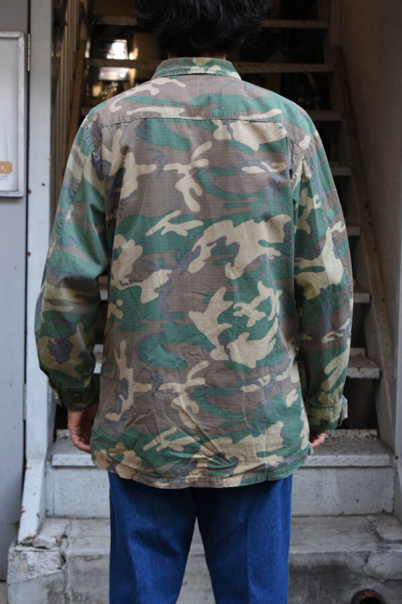 画像19: 70's US ARMY Jungle Fatigue Jacket -ERDL Camouflage Pattern- (19)