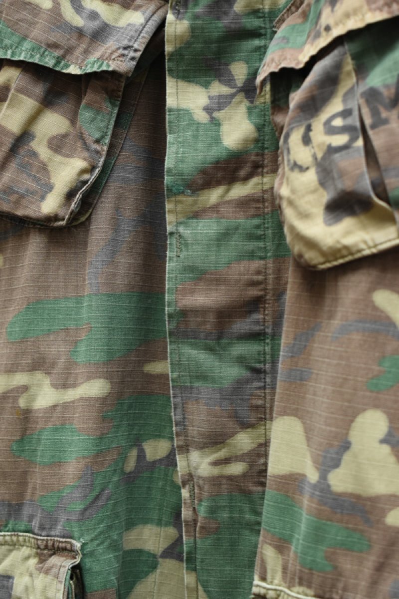 画像8: 70's US ARMY Jungle Fatigue Jacket -ERDL Camouflage Pattern- (8)