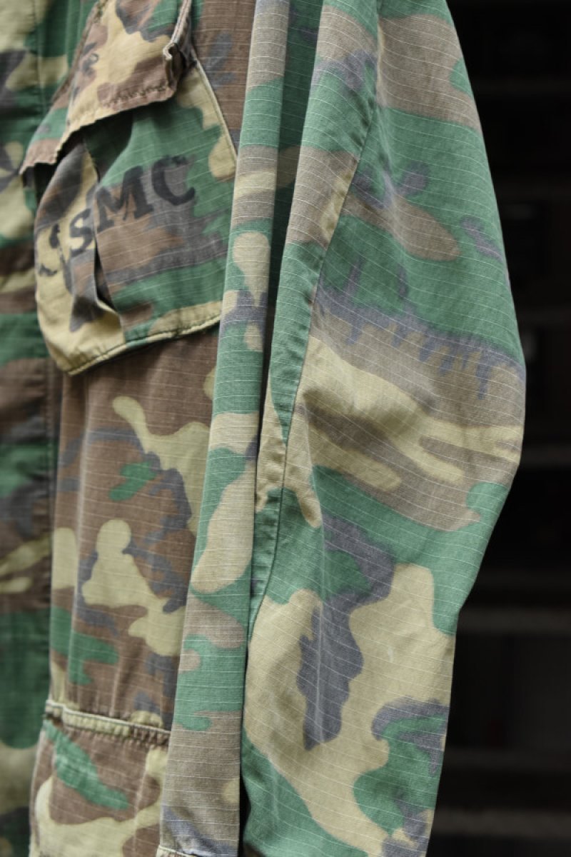 画像6: 70's US ARMY Jungle Fatigue Jacket -ERDL Camouflage Pattern- (6)