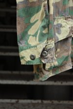 画像7: 70's US ARMY Jungle Fatigue Jacket -ERDL Camouflage Pattern- (7)
