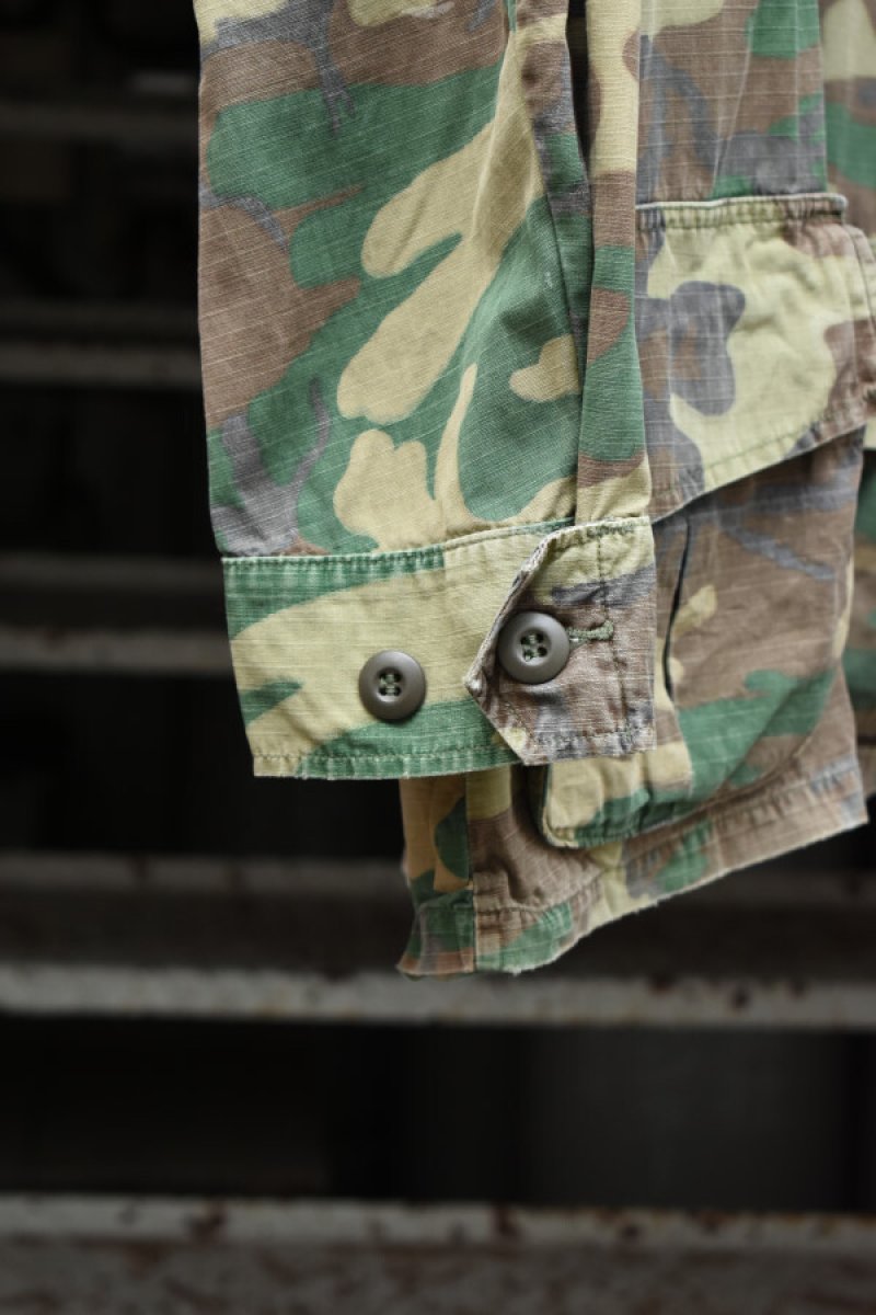 画像7: 70's US ARMY Jungle Fatigue Jacket -ERDL Camouflage Pattern- (7)