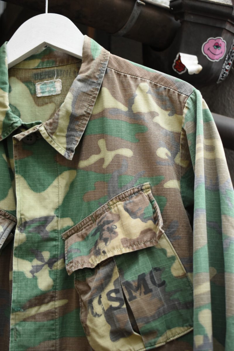 画像4: 70's US ARMY Jungle Fatigue Jacket -ERDL Camouflage Pattern- (4)