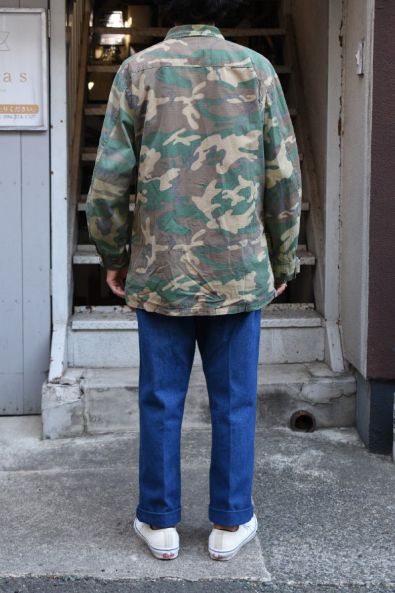 画像16: 70's US ARMY Jungle Fatigue Jacket -ERDL Camouflage Pattern- (16)