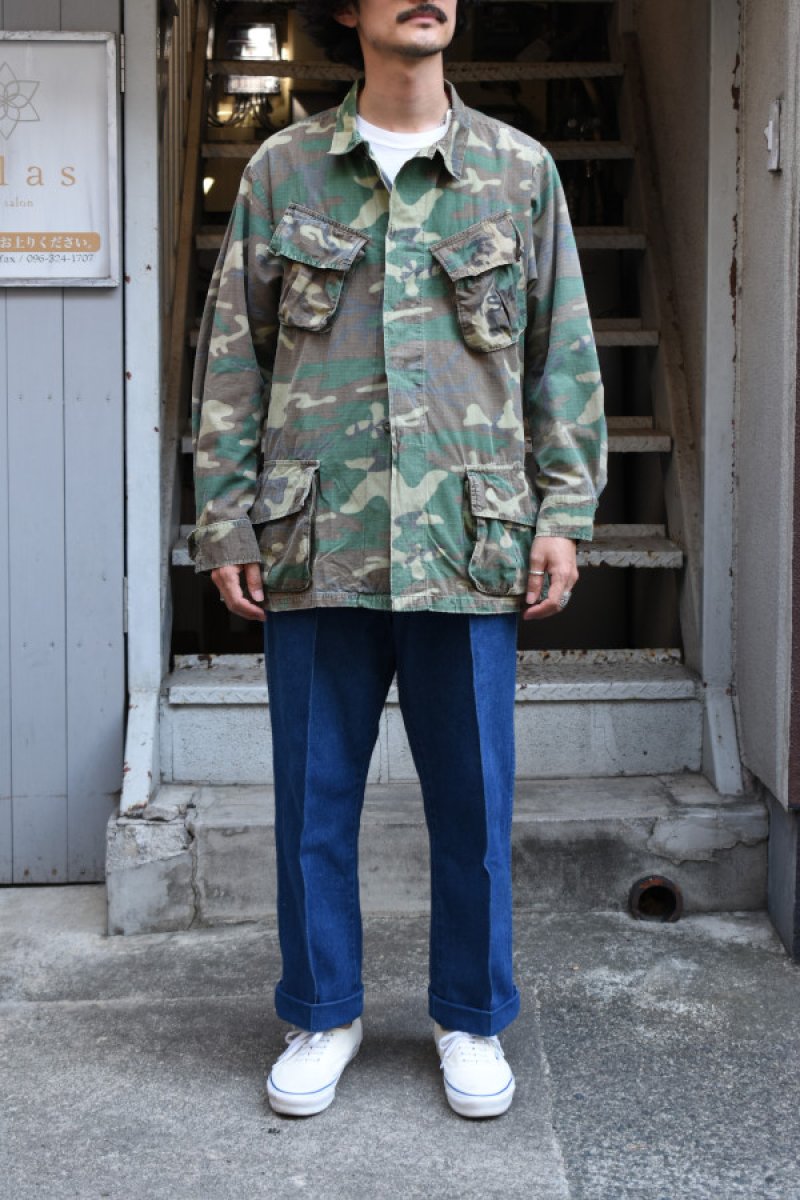 画像14: 70's US ARMY Jungle Fatigue Jacket -ERDL Camouflage Pattern- (14)