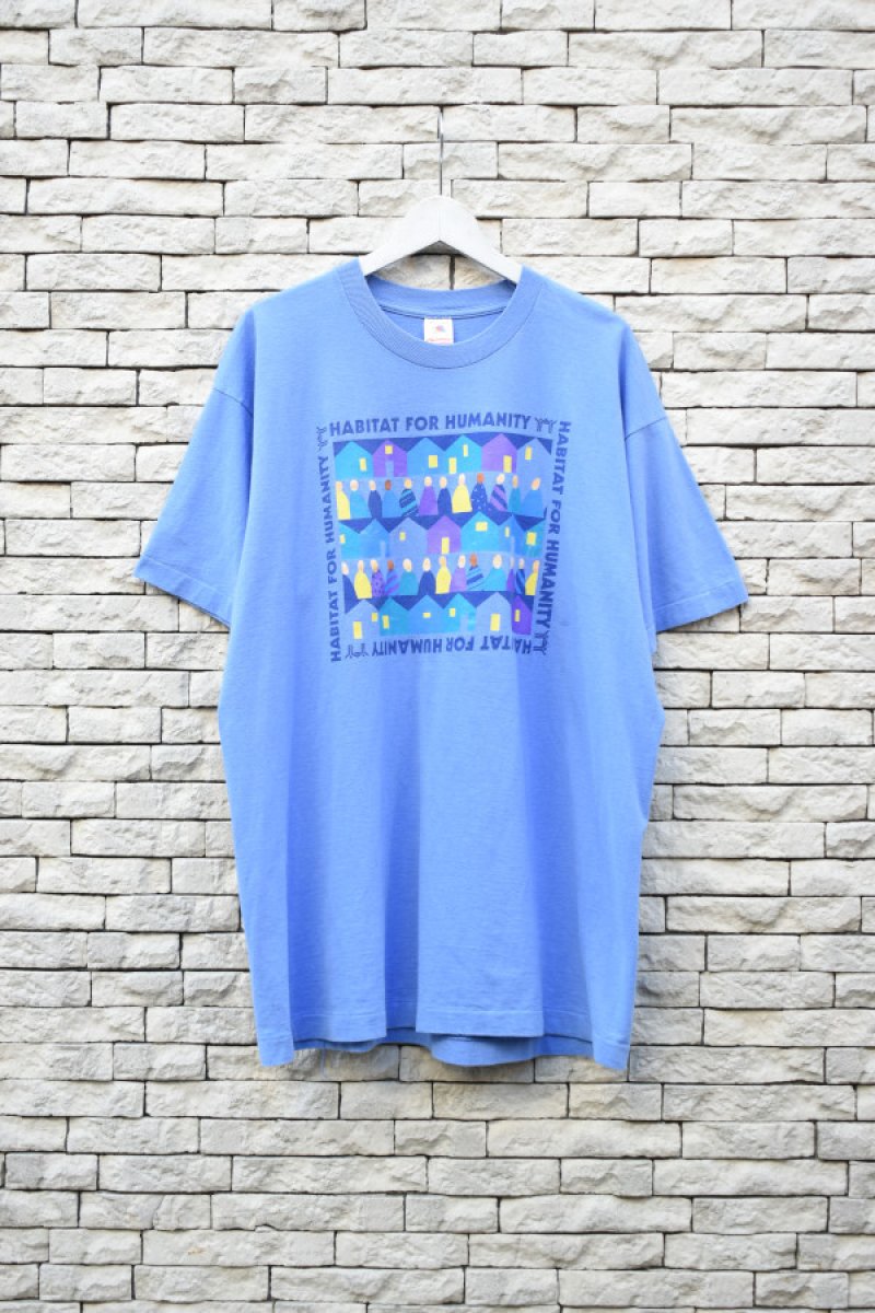 画像1: 90's FRUIT OF THE LOOM S/S printed tee -MADE IN USA- (1)