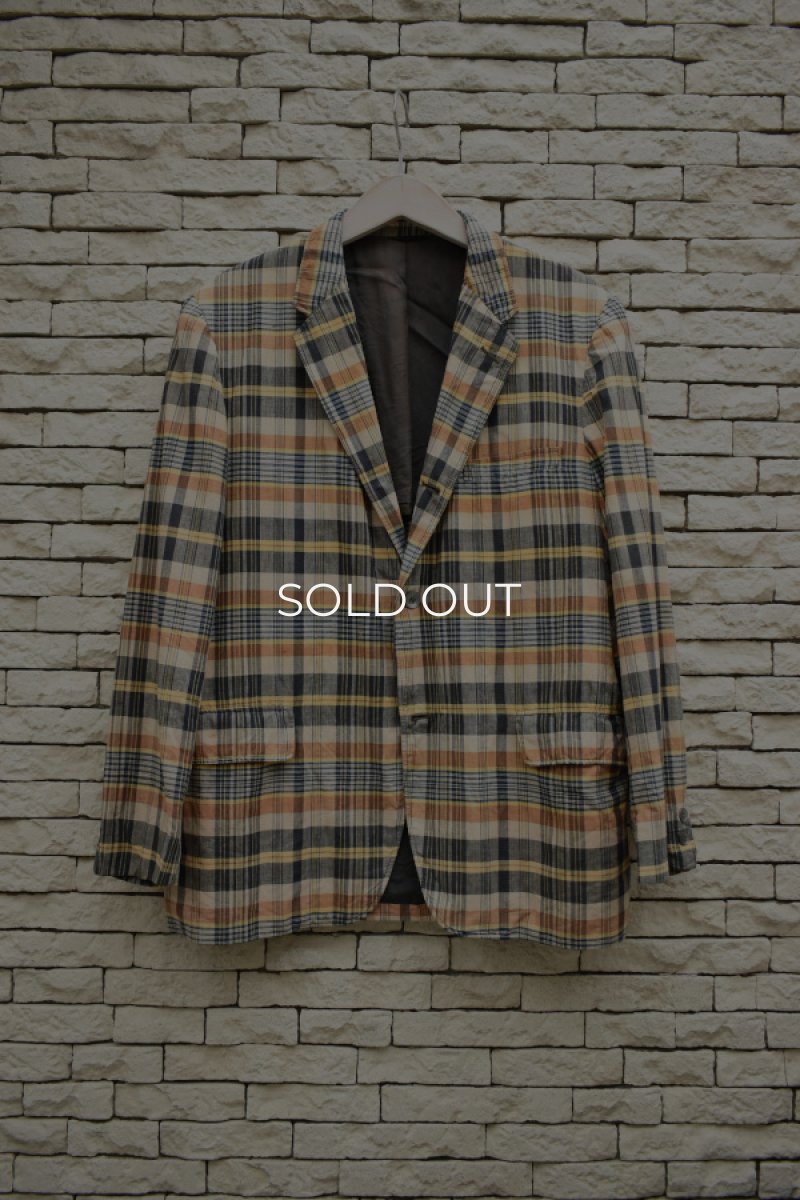 画像1: 60's Madras Check Tailored Jacket (1)