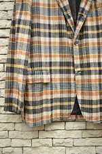 画像3: 60's Madras Check Tailored Jacket (3)
