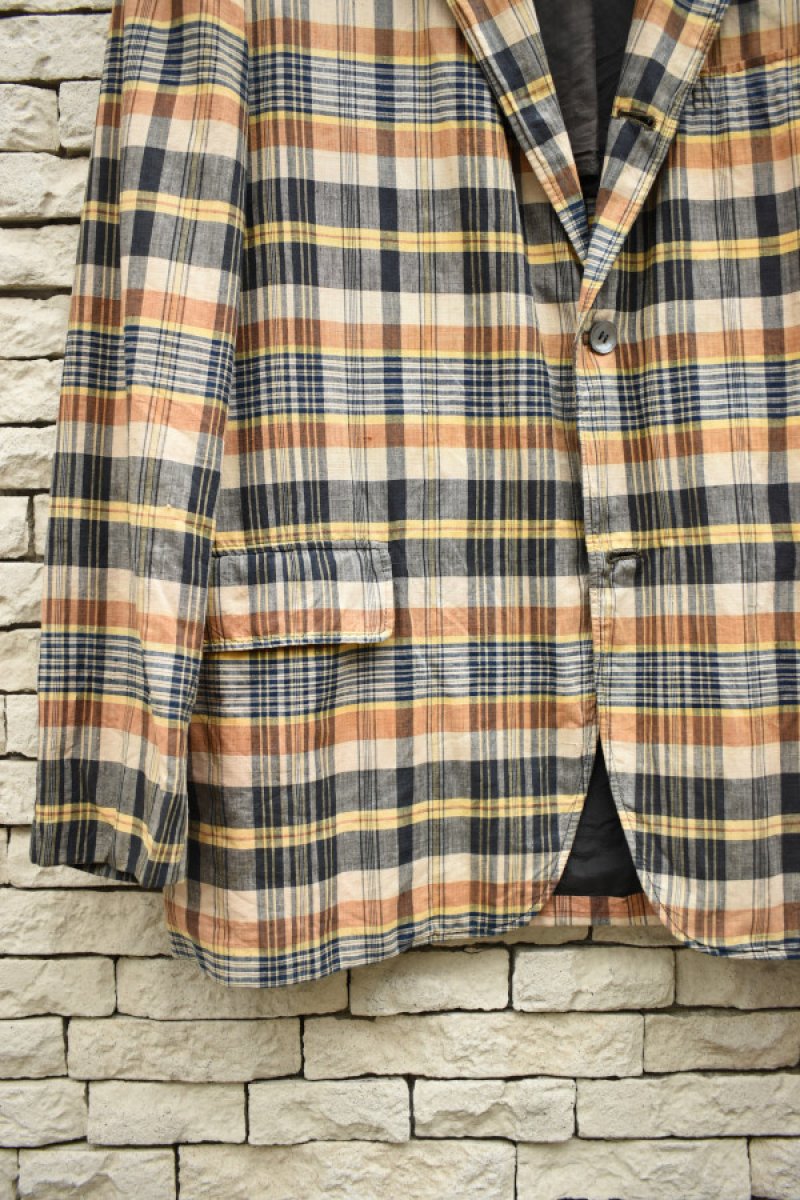 画像3: 60's Madras Check Tailored Jacket (3)