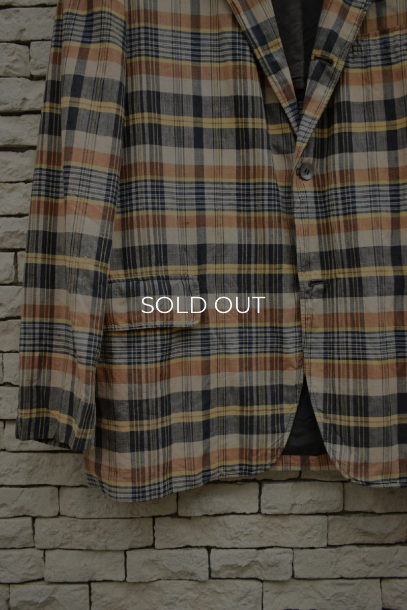 画像3: 60's Madras Check Tailored Jacket (3)