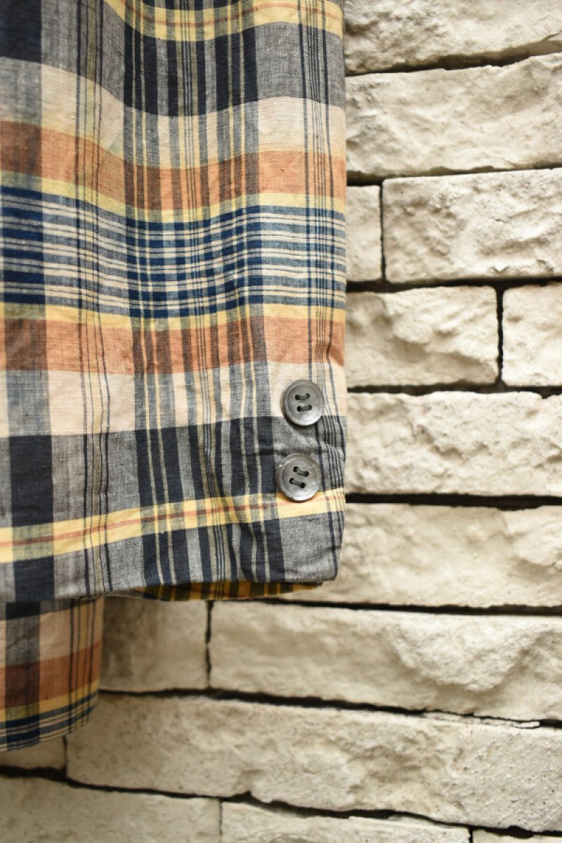 画像7: 60's Madras Check Tailored Jacket (7)