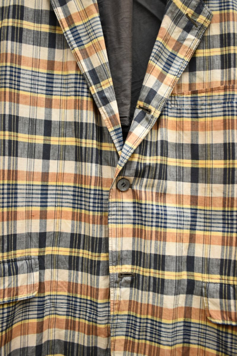 画像5: 60's Madras Check Tailored Jacket (5)