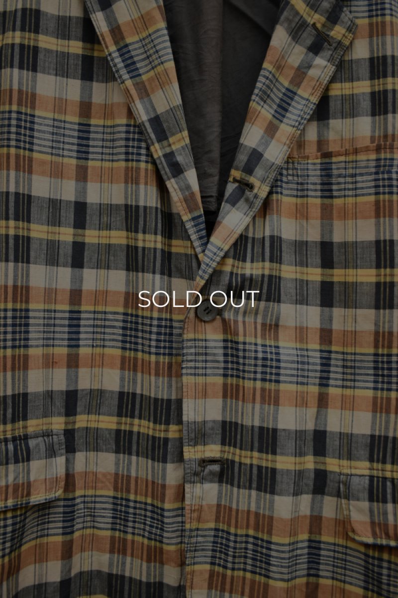 画像5: 60's Madras Check Tailored Jacket (5)