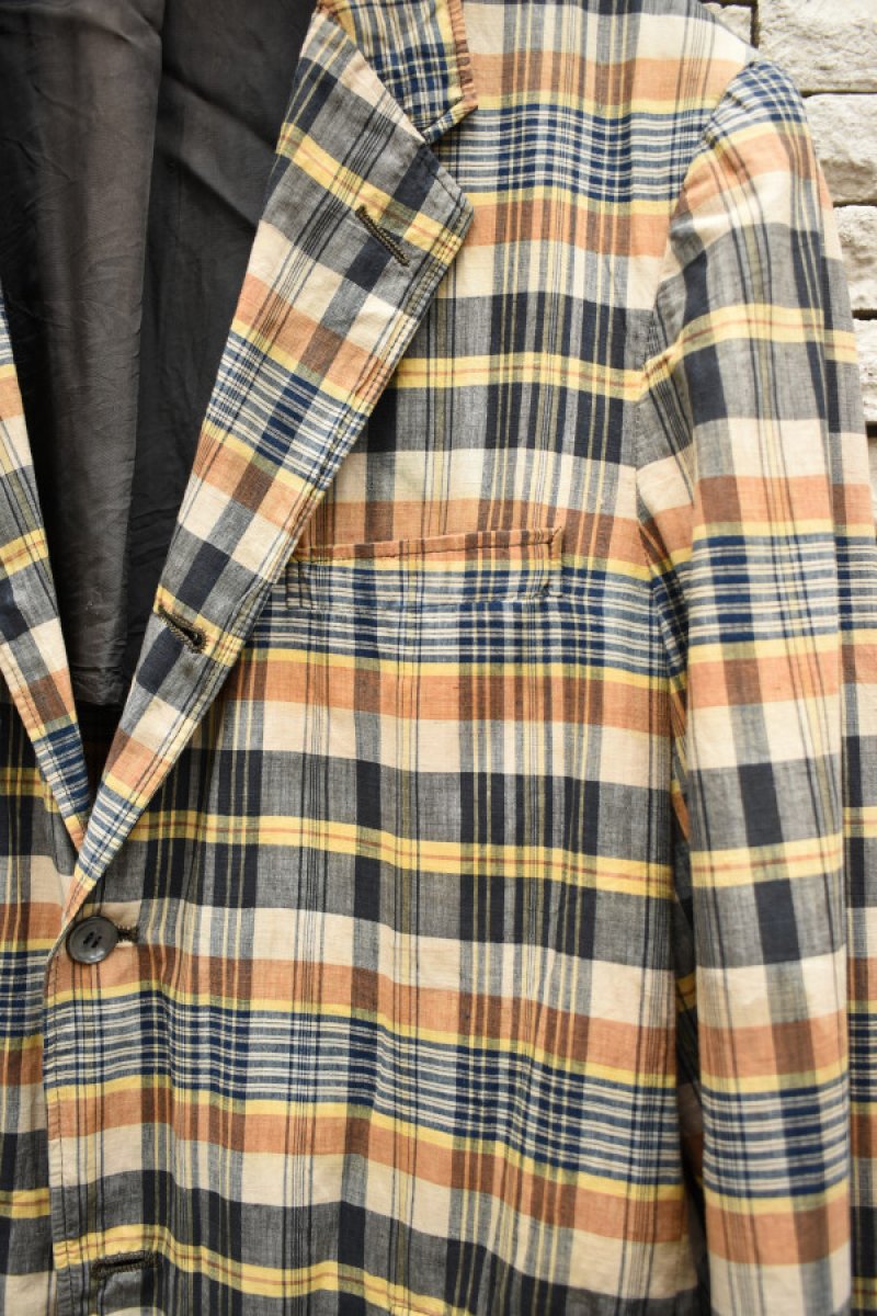 画像4: 60's Madras Check Tailored Jacket (4)